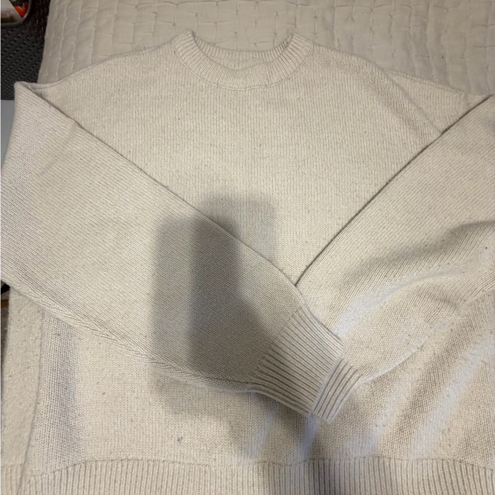 PacSun Women's Cream Crewneck Sweater